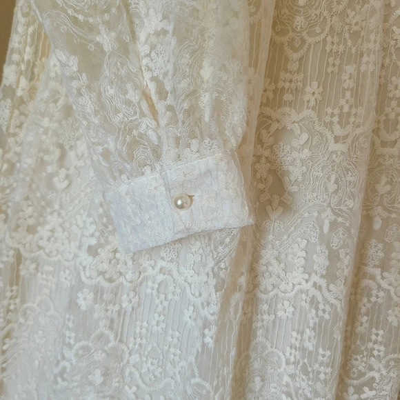 NWT Bluestreak Ivory Lace Dress - Picture 4 of 12